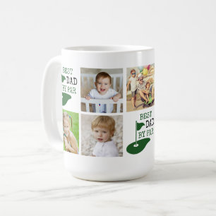 Taza De Café MEJOR PAPÁ POR PAR 7 Fotocolage Golf