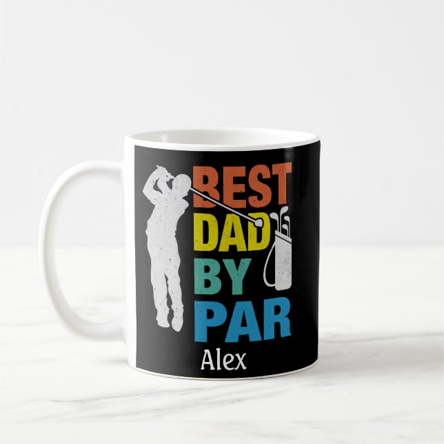 Taza De Café Mejor papá por Par Custom Name Día del Padre (Izquierda)