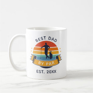 Taza De Café Mejor Papá Por Par Golfeando Día del Padre Golfist