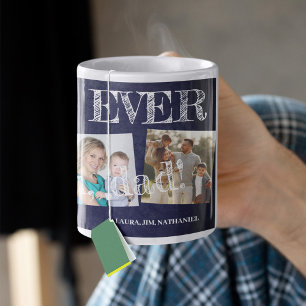 Taza De Café Mejor papá que nunca 5 collage de fotos te amamos