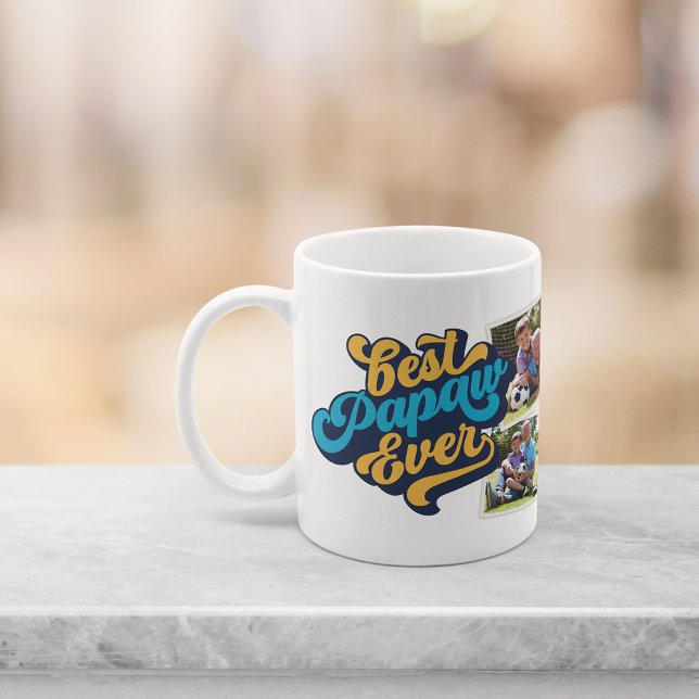 Taza De Café Mejor Papaw Ever | Foto del abuelo (Subido por el creador)