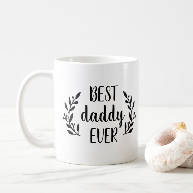 Taza De Café Mejor Papi Coffee Mug Personalizado (Con donut)
