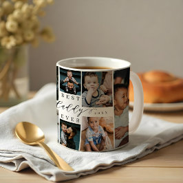 Taza De Café Mejor Papi | Collage de fotos del Día del Padre 8