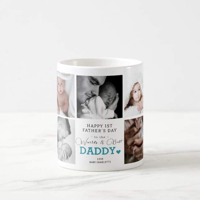 Taza De Café Mejor Papi del Mundo - Primer tazón del café del D (Centro)
