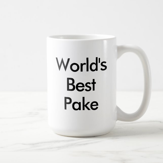 Taza De Café Mejor Paque del Mundo - Perro de la bandera de Fri (Derecha)