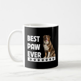 Taza De Café Mejor Paw jamás Perro Aussie Papá Pastor Australia