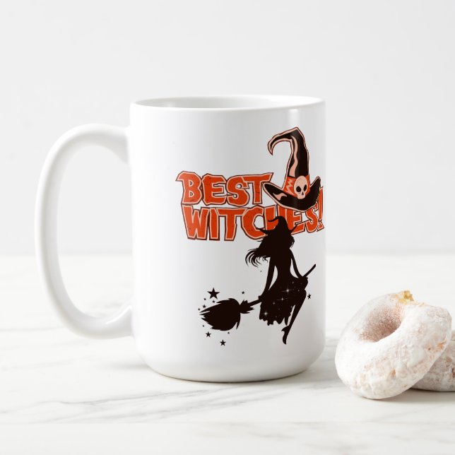 Taza De Café Mejor peluca de Halloween Regalo Mug (Con donut)
