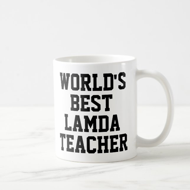 Taza De Café Mejor peluche de regalo para profesores de Lamda d (Derecha)