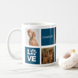 Taza De Café Mejor Perro Azul Oscuro Personalizado 5 Fotografía