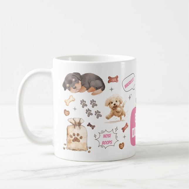 Taza De Café Mejor perro de Mamá (Izquierda)