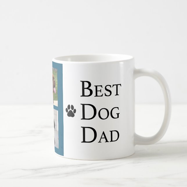 Taza De Café Mejor perro moderno papá 4 foto (Derecha)