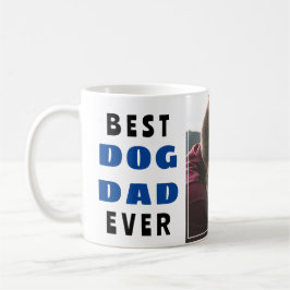 Taza De Café Mejor Perro Moderno Papá Doggie Nombre 2 Collage d