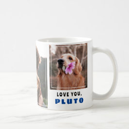 Taza De Café Mejor Perro Moderno Papá Doggie Nombre 2 Collage d