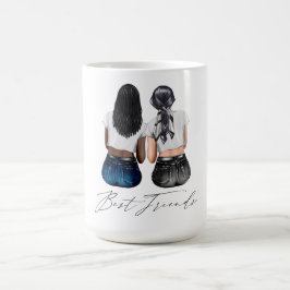 Taza De Café Mejor Personalizado de amigos Mug