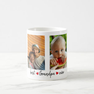 Taza De Café Mejor Personalizado de fotos del abuelo de la hist