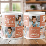 Taza De Café Mejor Personalizado de MIMI de Boho - Abuela moder<br><div class="desc">Presentamos el regalo perfecto para el mejor MIMI de la historia - un collage de fotos personalizado de tazas de café! Esta elegante y moderna taza cuenta con espacio para 7 fotos especiales, creando un regalo único y sentimental que cualquier madre adoraría. Con la opción de añadir un monograma personalizado...</div>