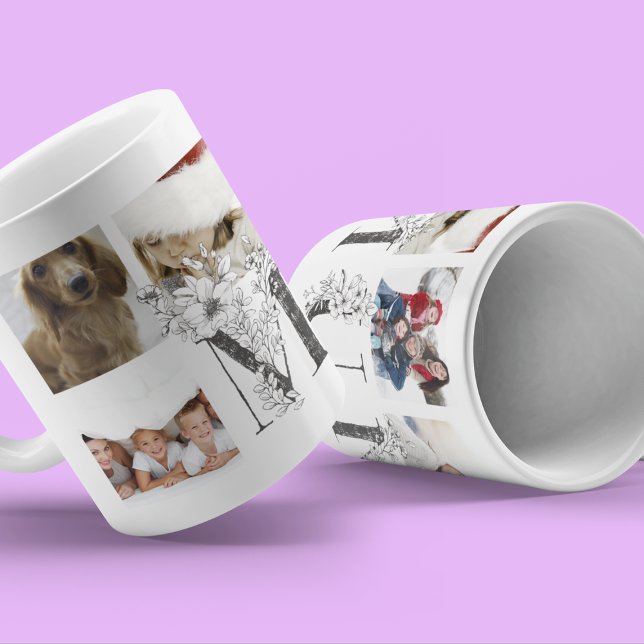 Taza De Café Mejor personalizado | MAMÁ | Siempre Floral Multi  (Subido por el creador)