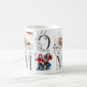 Taza De Café Mejor personalizado MOM Fotografía múltiple de