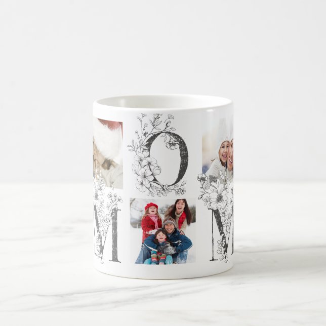 Taza De Café Mejor personalizado | MOM | Fotografía múltiple de (Centro)