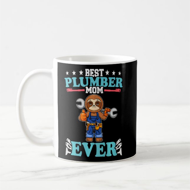 Taza De Café Mejor Plumber Mom Crafting Technician P (Izquierda)