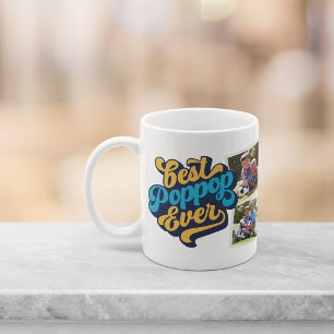 Taza De Café Mejor Poppop de la historia   Foto del abuelo
