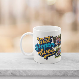 Taza De Café Mejor Pops jamás | Foto del abuelo