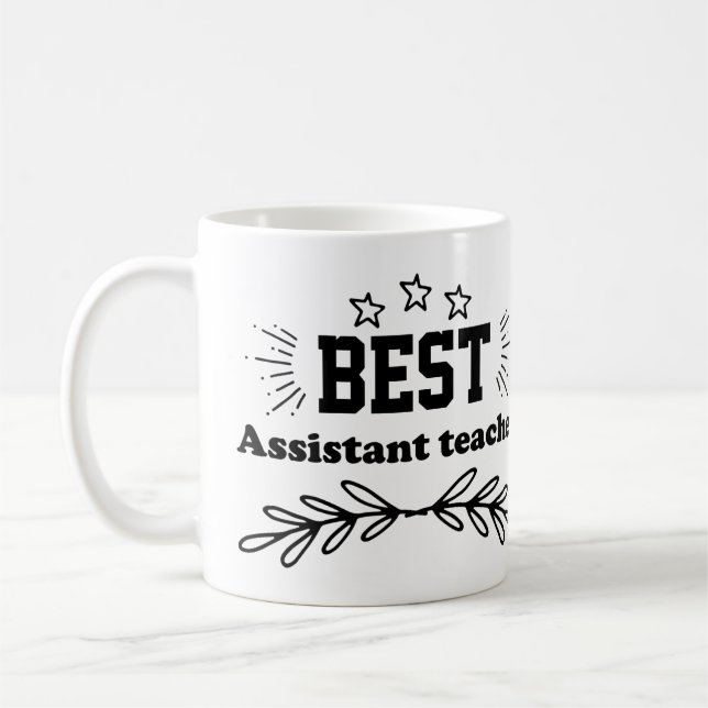 Taza De Café Mejor profesor asistente (Izquierda)