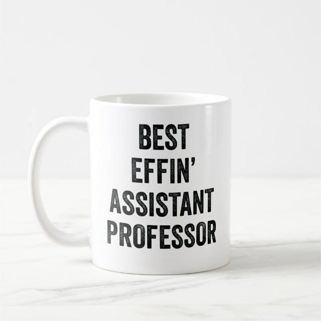 Taza De Café Mejor Profesor Auxiliar de Effin (Izquierda)