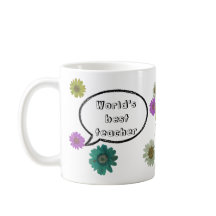 Mejor profesor con diseño floral botánico divertid