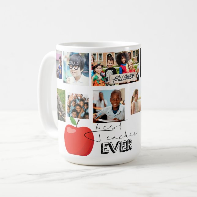 Taza De Café Mejor profesor de fotografía (Anverso izquierdo)