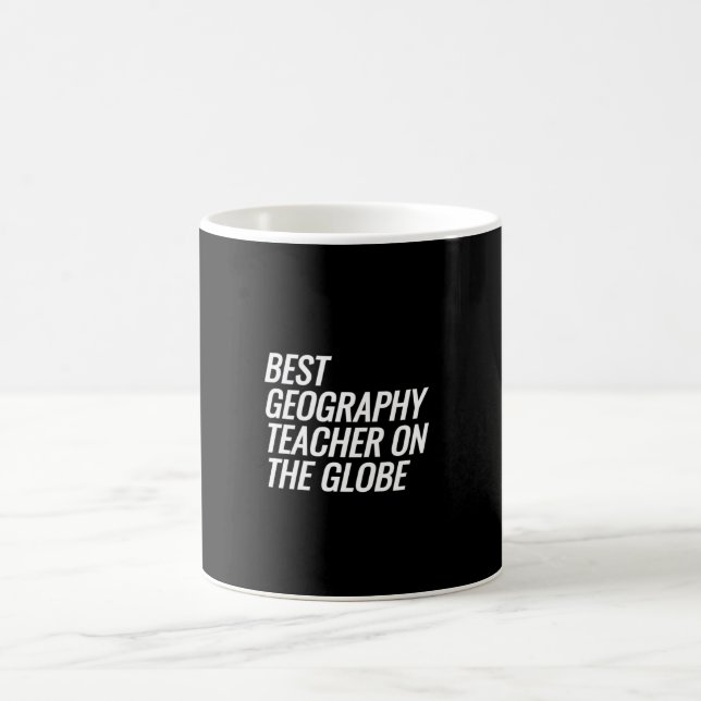 Taza De Café Mejor Profesor De Geografía Del Mundo (Centro)