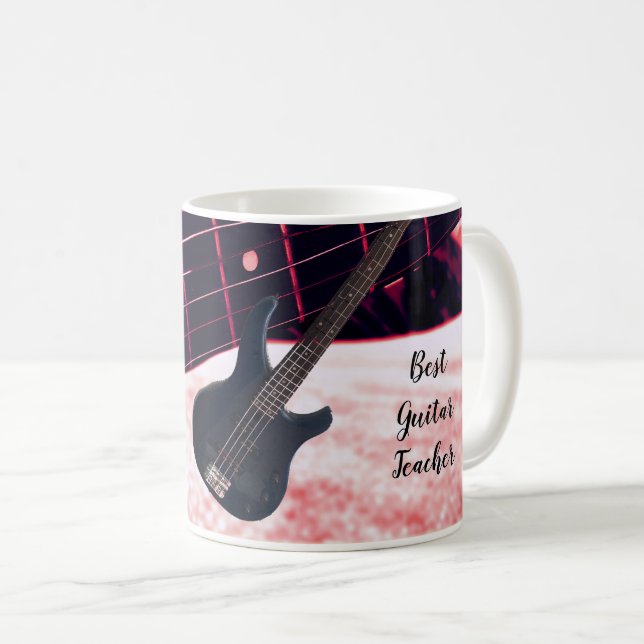 Taza De Café Mejor profesor de guitarra Coffee Mug (Anverso derecho)