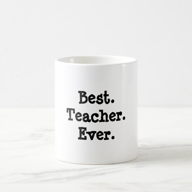 Taza De Café Mejor Profesor de la Historia (Centro)