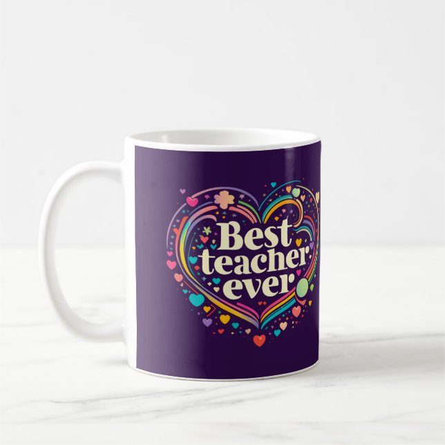 Taza De Café Mejor Profesor de la Historia (Izquierda)