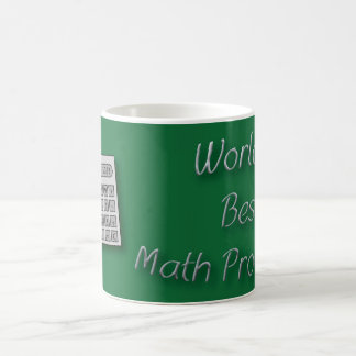 Taza De Café Mejor Profesor de Matemáticas del Mundo