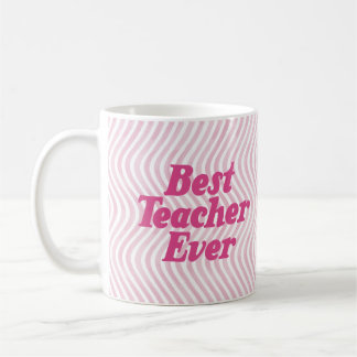 Taza De Café Mejor profesor de peluca rosada