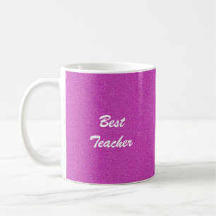 Taza De Café Mejor Profesor, Gracias, Nombre, Rosa Caliente
