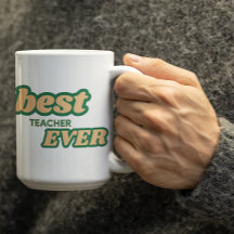 Mejor Profesor Personalizable en letras Verdes