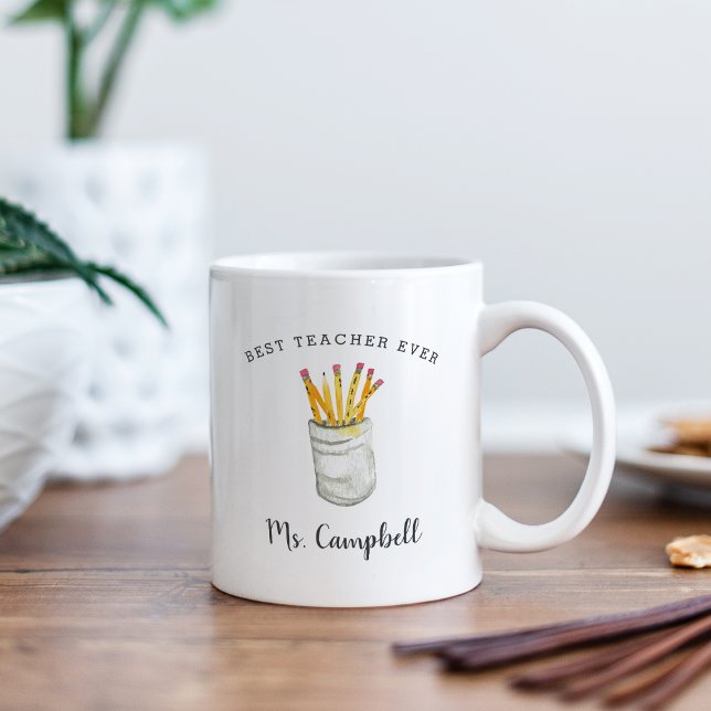 Taza De Café Mejor Profesor Personalizado (Subido por el creador)