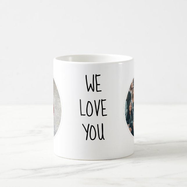 Taza De Café Mejor profesor Personalizado de la foto de amor (Centro)