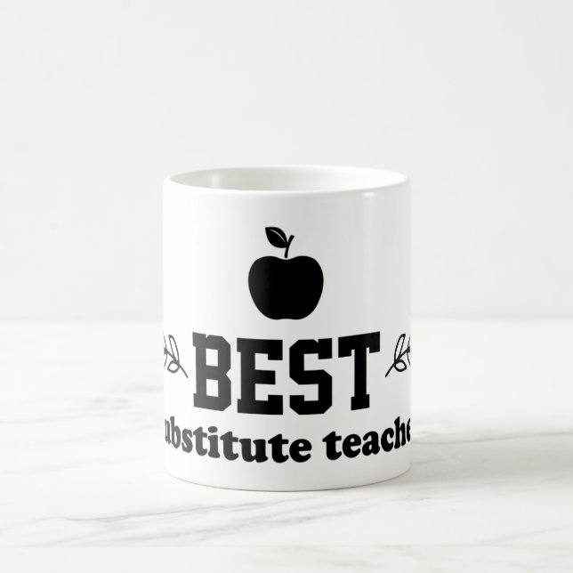 Taza De Café Mejor profesor sustituto (Centro)