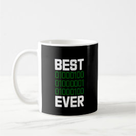 Taza De Café Mejor Programador DAD Binario de Todos los Tiempos