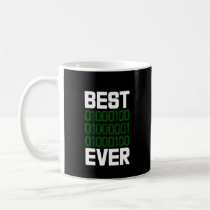 Taza De Café Mejor Programador DAD Binario de Todos los Tiempos