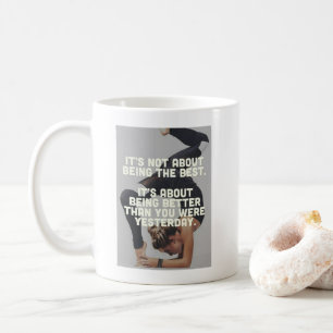 Taza De Café Mejor que ayer - Motivación del yoga femenino