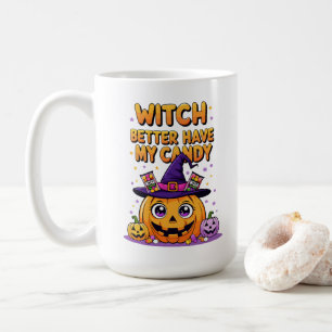 Taza De Café Mejor Que La Bruja Tenga Mi Vela - Cute Kawaii Hal
