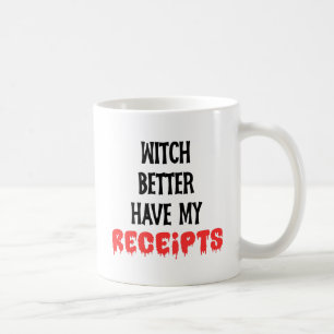Taza De Café Mejor Que La Bruja Tenga Mis Recibos Contador Hall