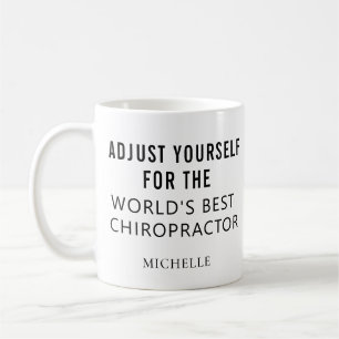 Taza De Café Mejor Quiropráctico Personalizado Nombre Profesion