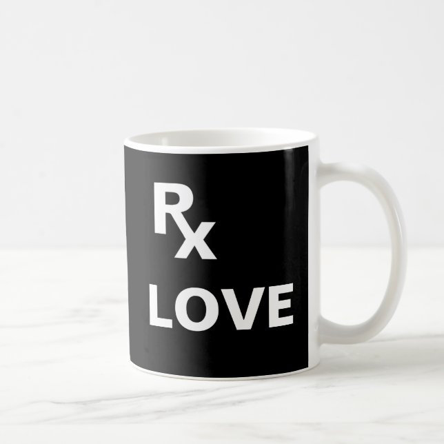 Taza De Café Mejor Receta - "AMOR RX" - Plan de vida (Derecha)