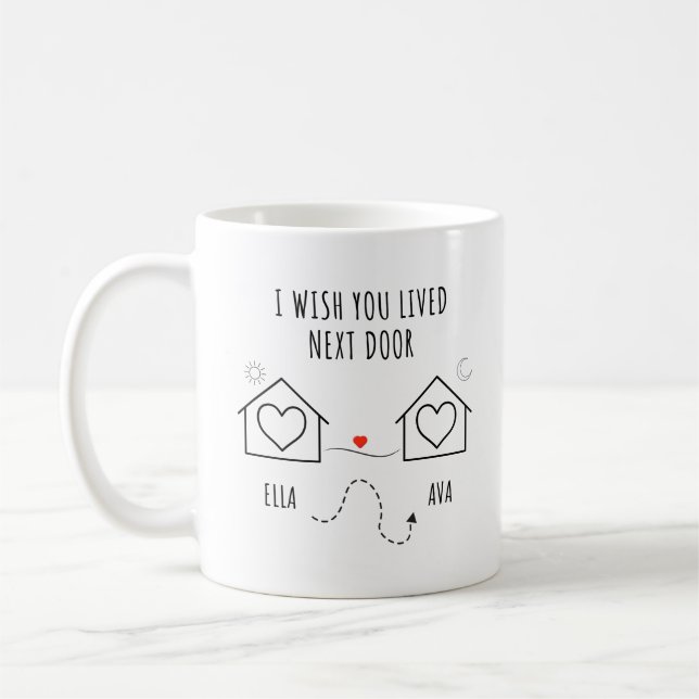 Taza De Café Mejor Regalo De Amigo, Regalo Para Mejor Amigo, Te (Izquierda)