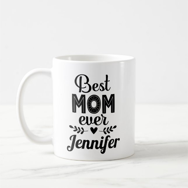 Taza De Café Mejor regalo de Día de la Madre para mamá (Izquierda)